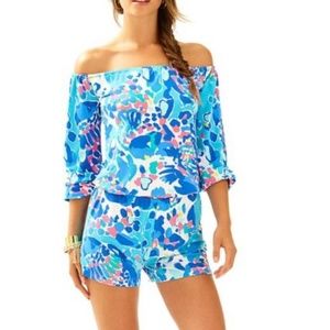 Lilly Pulitzer XL lana romper hit the spot fabric